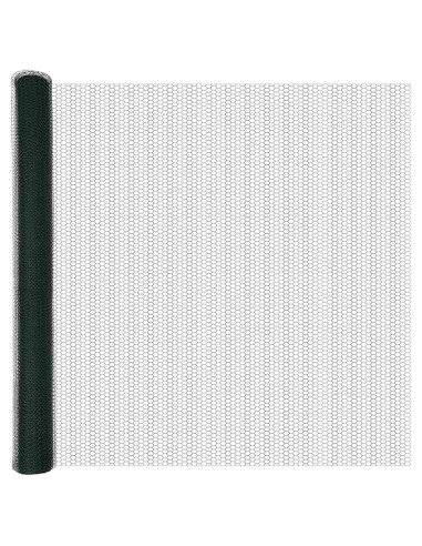 Recinzione Esagonale Verde 1,6 x 10 m PVC