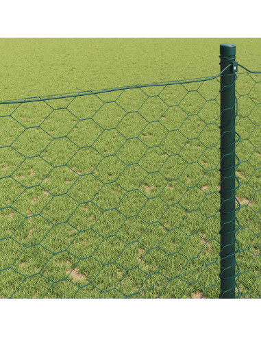 Recinzione Esagonale Verde 0,8 x 25 m PVC