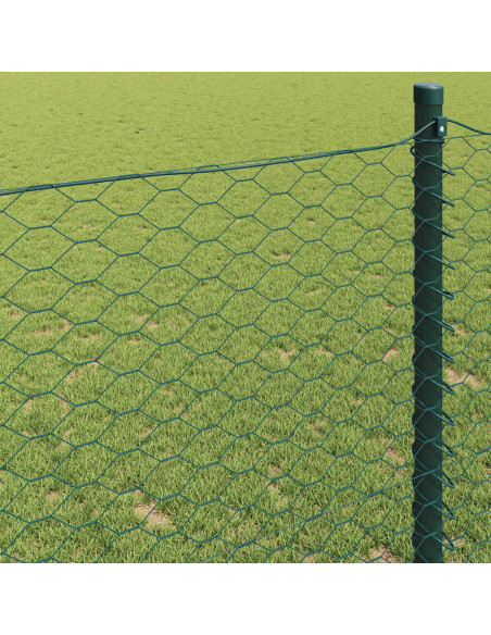 Recinzione Esagonale Verde 0,6 x 100 m PVC