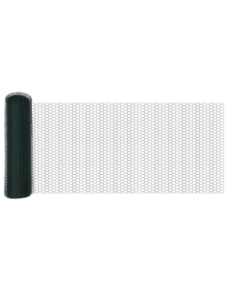 Recinzione Esagonale Verde 0,6 x 100 m PVC