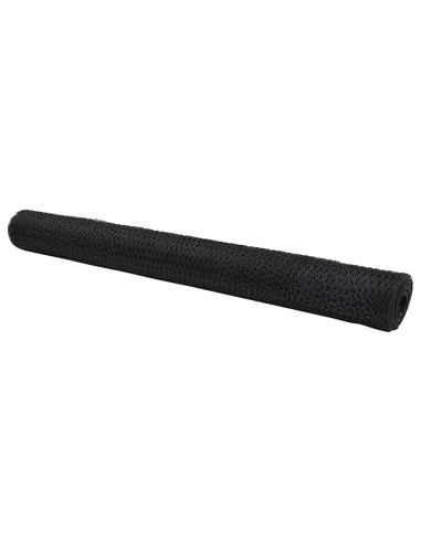 Recinzione Esagonale Grigio 1 x 10 m PVC