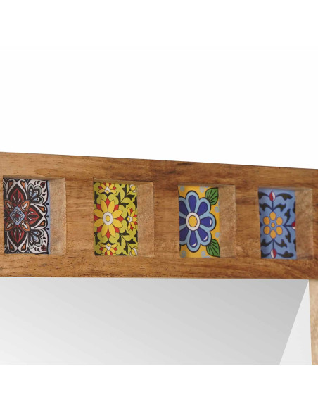 Specchio da bagno con archiviazione Naturale 50 x 70 x 3 cm
