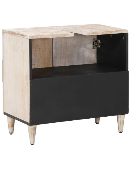 Armadio per Lavabo da Bagno con porta Bianco 62 x 33 x 58 cm