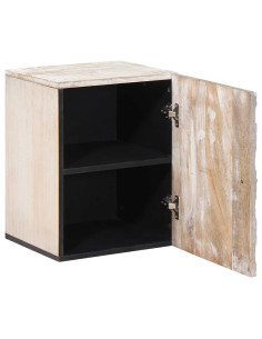 Mobile Appeso da Bagno con porta Bianco 38 x 33,5 x 48 cm 2