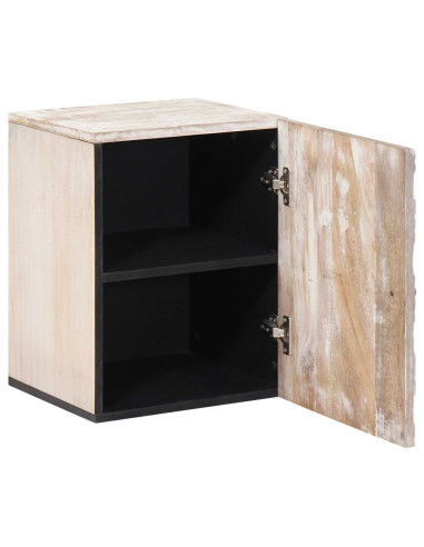 Mobile Appeso da Bagno con porta Bianco 38 x 33,5 x 48 cm