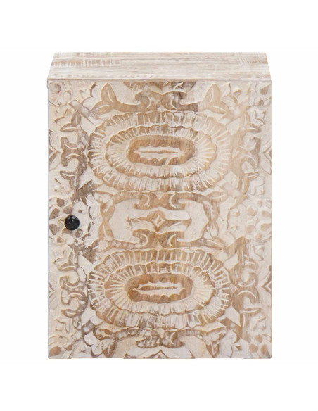 Mobile Appeso da Bagno con porta Bianco 38 x 33,5 x 48 cm