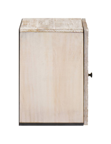 Mobile Appeso da Bagno con porta Bianco 38 x 33,5 x 48 cm
