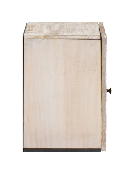 Mobile Appeso da Bagno con porta Bianco 38 x 33,5 x 48 cm