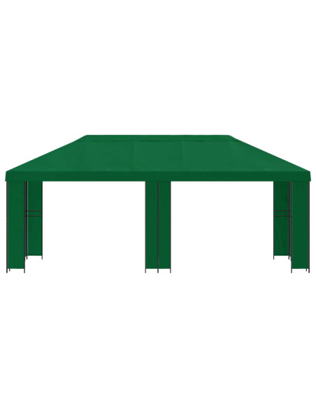 Gazebo da giardino 6 x 3 m Verde Poliestere e Acciaio 190