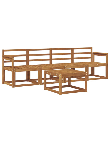 Set di divani da esterno 5 pcs Naturale