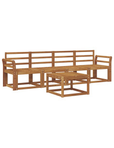 Set di divani da esterno 5 pcs Naturale 2