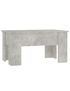 Tavolino da Salotto Grigio Cemento 79x49x41cm Legno Multistrato 2