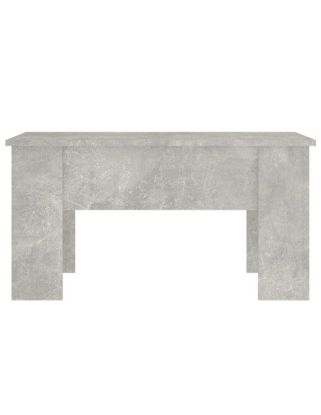 Tavolino da Salotto Grigio Cemento 79x49x41cm Legno Multistrato