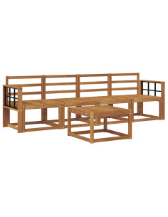 Set di divani da esterno 5 pcs Naturale 2
