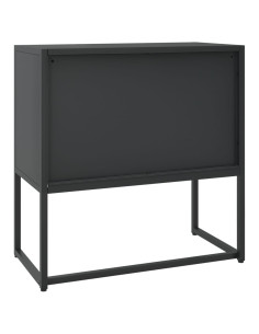 Credenza Nera 75x35x75 cm in Acciaio 2