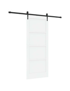 Porta scorrevole ORKDAL Bianco e Nero 83 x 202 cm 2