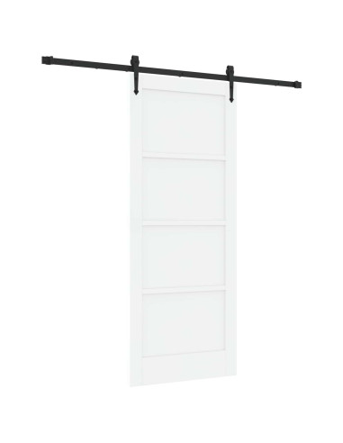 Porta scorrevole ORKDAL Bianco e Nero 83 x 202 cm