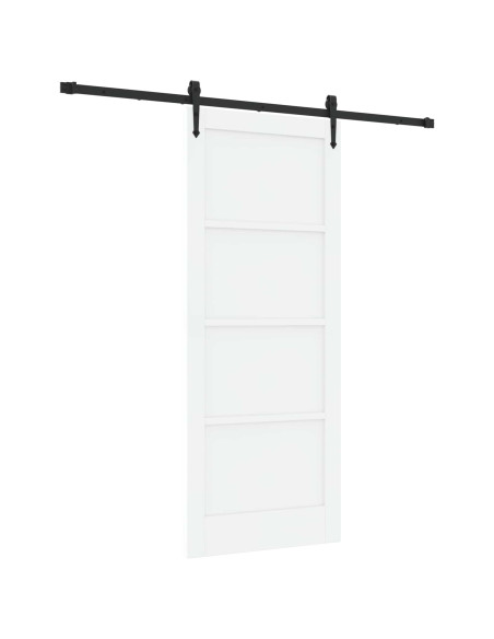 Porta scorrevole ORKDAL Bianco e Nero 83 x 202 cm
