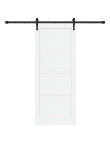 Porta scorrevole ORKDAL Bianco e Nero 83 x 202 cm