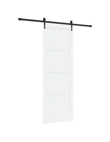 Porta scorrevole ORKDAL Bianco e Nero 83 x 232 cm