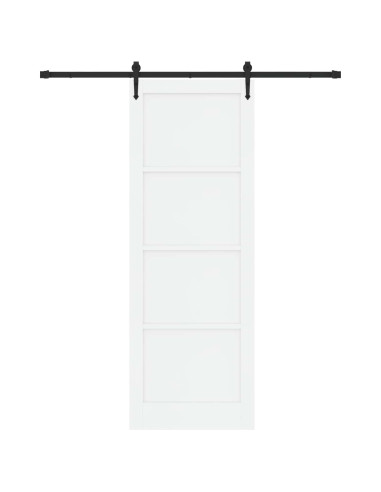 Porta scorrevole ORKDAL Bianco e Nero 83 x 232 cm