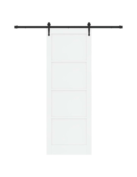 Porta scorrevole ORKDAL Bianco e Nero 83 x 232 cm