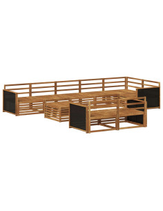 Set di divani da esterno 9 pcs