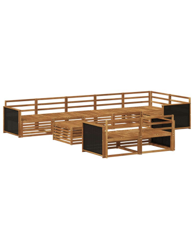 Set di divani da esterno 9 pcs