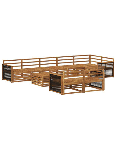 Set di divani da esterno 9 pcs