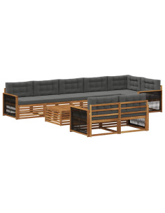 Set di divani da esterno con cuscino 9 pcs