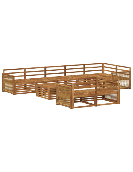 Set di divani da esterno 9 pcs