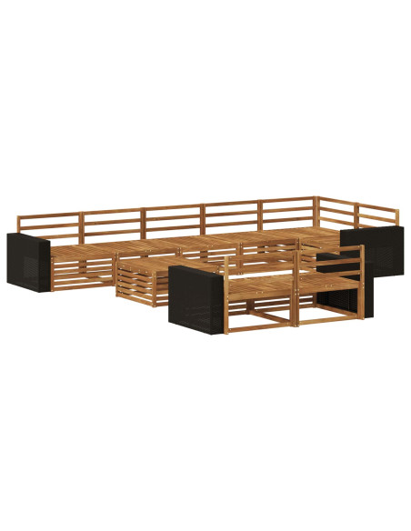Set di divani da esterno 9 pcs