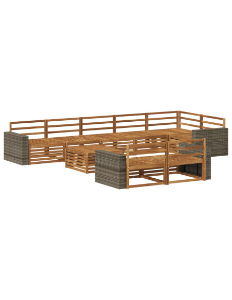 Set di divani da esterno 9 pcs