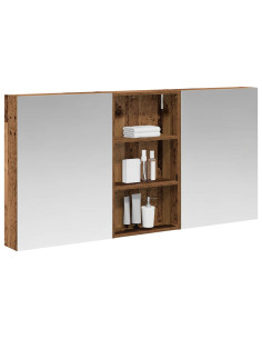 Set di Armadi da Bagno con lo scaffale 3 pcs 140 x 14,5 x 70 cm 2