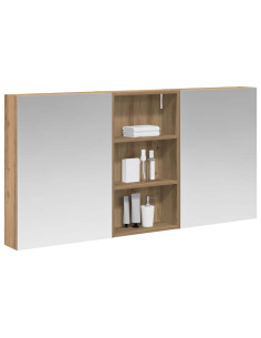 Set di Armadi da Bagno con lo scaffale 3 pcs 140 x 14,5 x 70 cm 2
