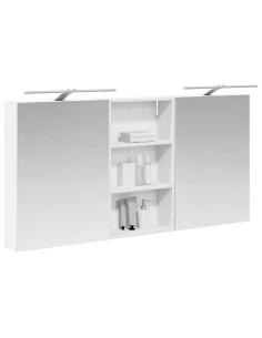 Set di Armadi da Bagno con lo scaffale 3 pcs 140 x 14,5 x 70 cm 2