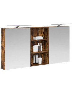 Set di Armadi da Bagno con lo scaffale 3 pcs 140 x 14,5 x 70 cm 2