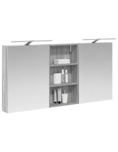 Set di Armadi da Bagno con lo scaffale 3 pcs 140 x 14,5 x 70 cm 2