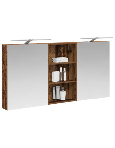 Set di Armadi da Bagno con lo scaffale 3 pcs 140 x 14,5 x 70 cm 2