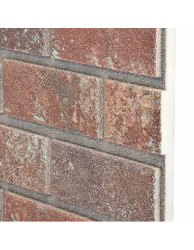 Pannelli da parete 10 pcs Marrone Scuro e Grigio 100 x 50 cm