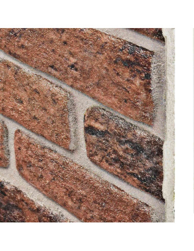 Pannelli da parete 10 pcs Mattone Marrone 100 x 50 cm
