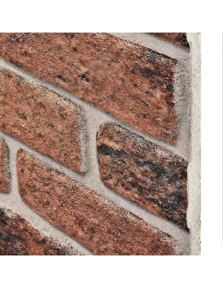 Pannelli da parete 10 pcs Mattone Marrone 100 x 50 cm