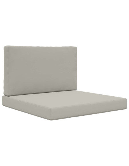 Cuscino per divano da esterno 2 pcs Grigio Poliestere
