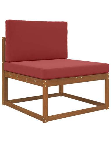 Cuscino per divano da esterno 2 pcs Rosso vino Poliestere