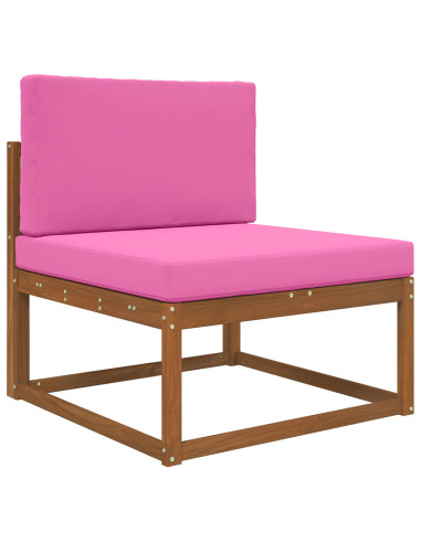 Cuscino per divano da esterno 2 pcs Rosa Poliestere