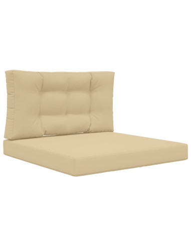 Cuscino per divano da esterno 2 pcs Beige Poliestere