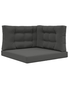 Cuscino per divano da esterno 3 pcs Antracite Poliestere 2