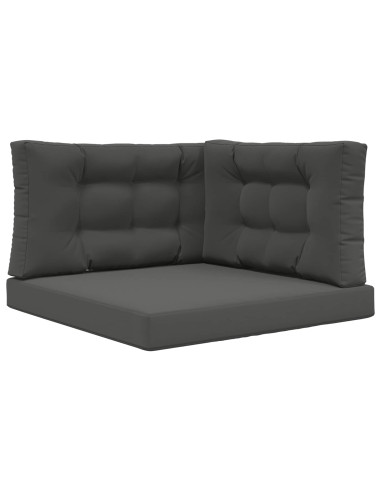 Cuscino per divano da esterno 3 pcs Antracite Poliestere