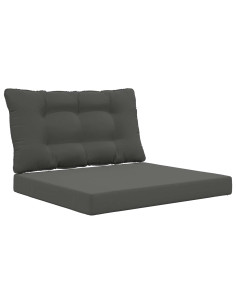 Cuscino per divano da esterno 2 pcs Antracite Poliestere 2