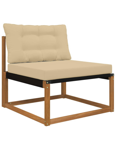 Cuscino per divano da esterno 2 pcs Beige Poliestere